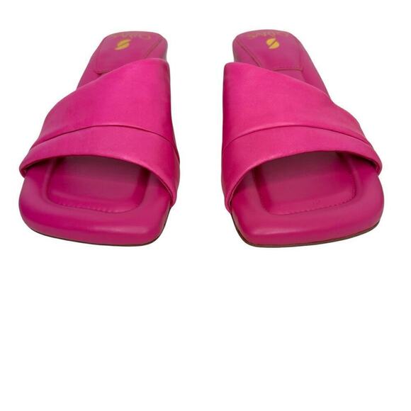 FRANCO SARTO Dreamy Slide Sandal in Pink Leather Women's Size 8.5 - Picture 4 of 9